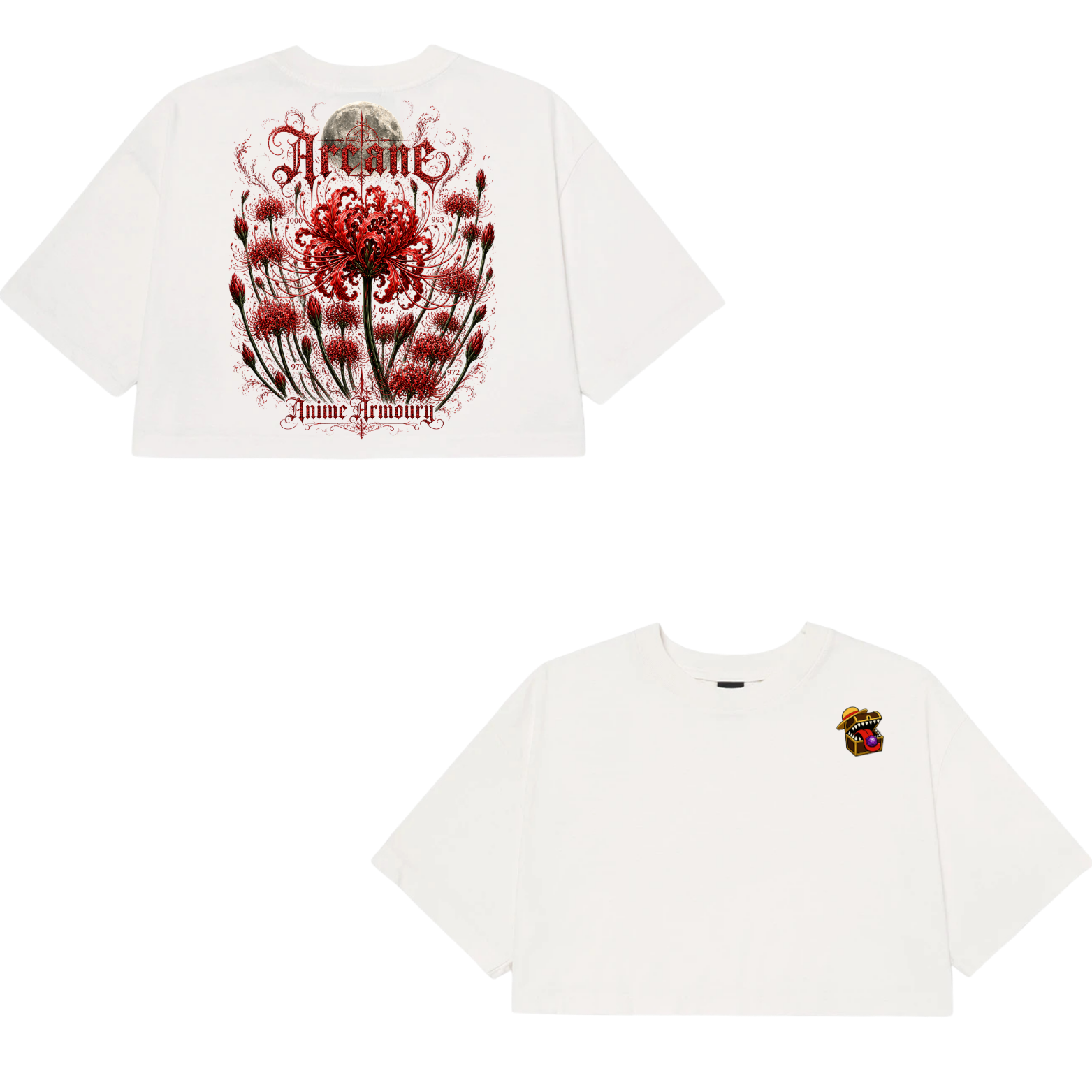 Red Spider Lily Cropped Tshirt