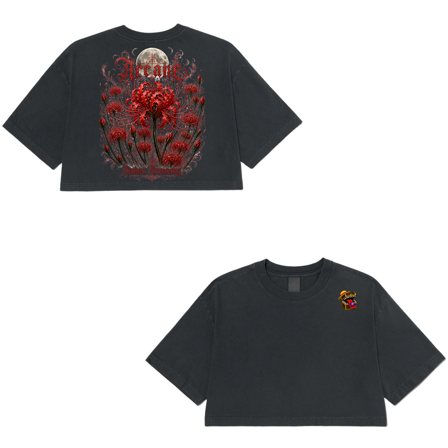 Red Spider Lily Cropped Tshirt