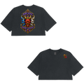 Stained Glass Oni Mask Cropped Tshirt