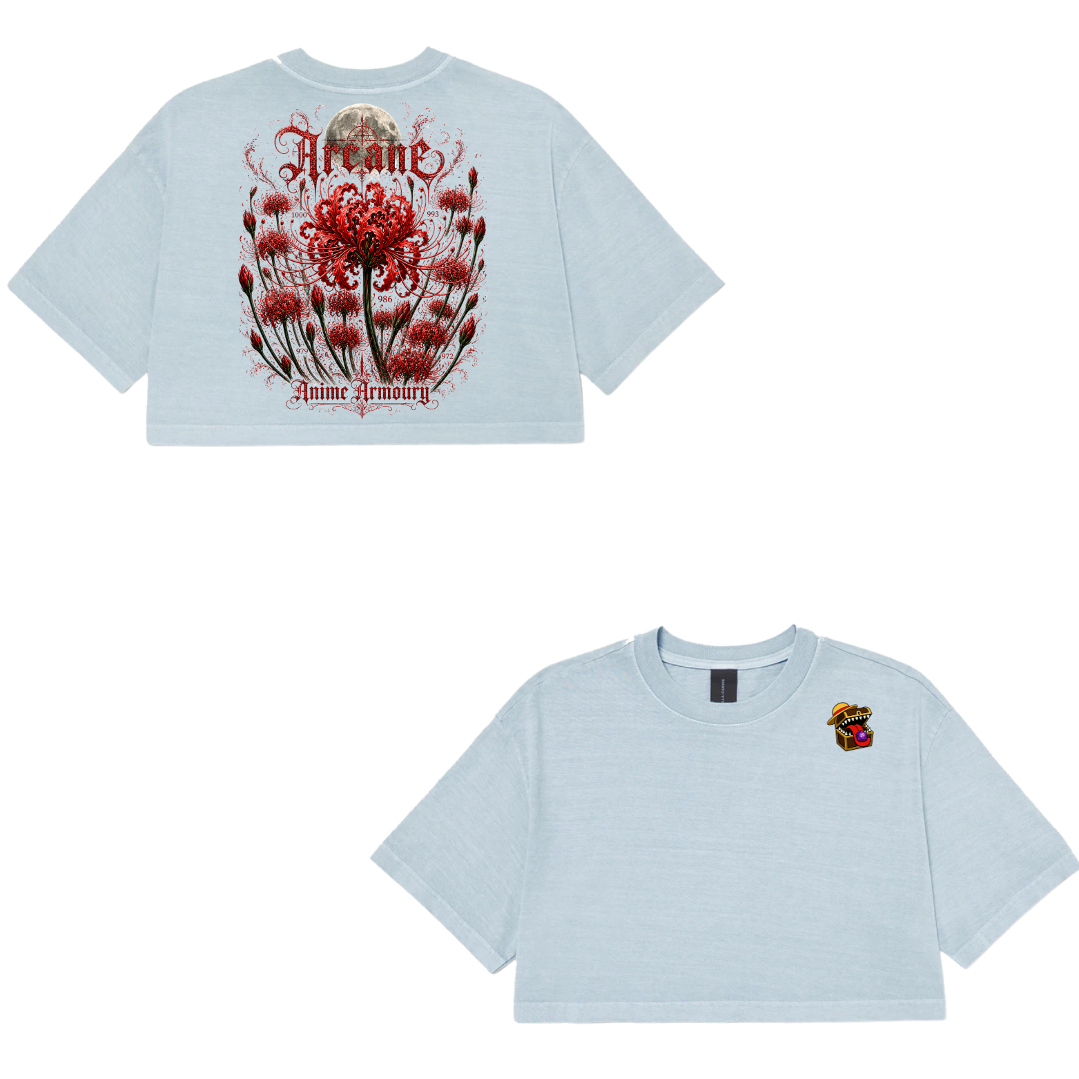 Red Spider Lily Cropped Tshirt