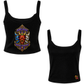 Stain Glass Oni Mask Women's Micro Tank Top