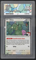 Ditto Prize Series 132/165• Rare•Cosmos Holo Double Swirl Ace 10